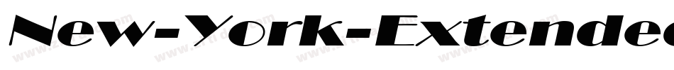New-York-Extended Bold字体转换
